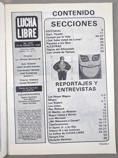 LUCHA LIBRE No.1243