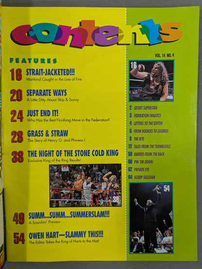 WWF MAGAZINE September 1996