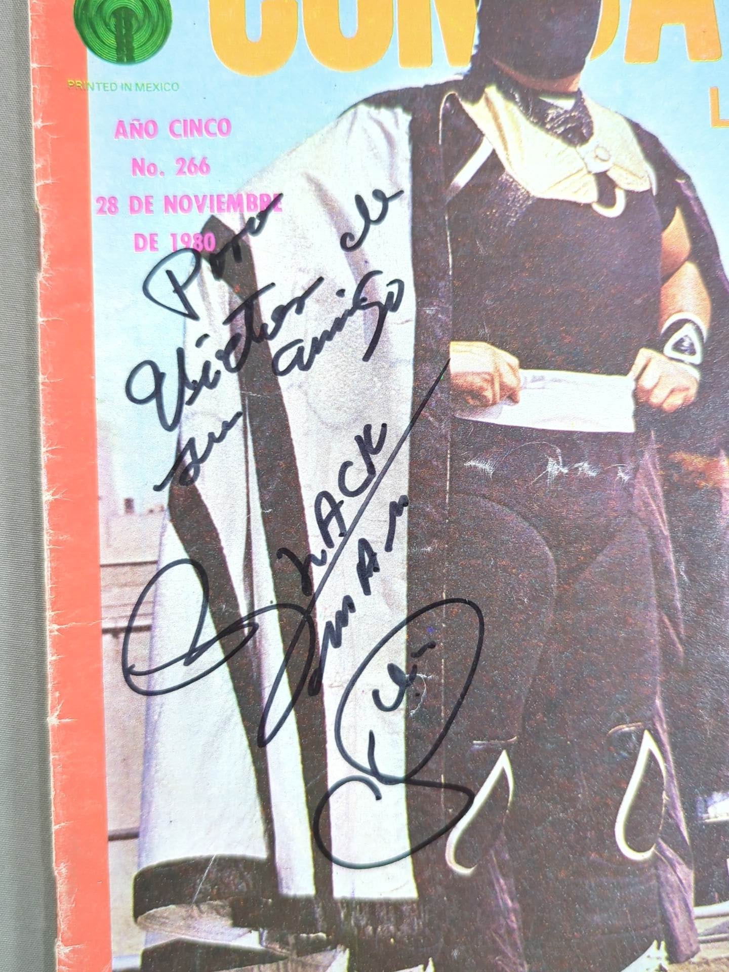 ブラックマン 直筆サイン入り】COMBATES DE LUCHA LIBRE No.266 – 闘道館