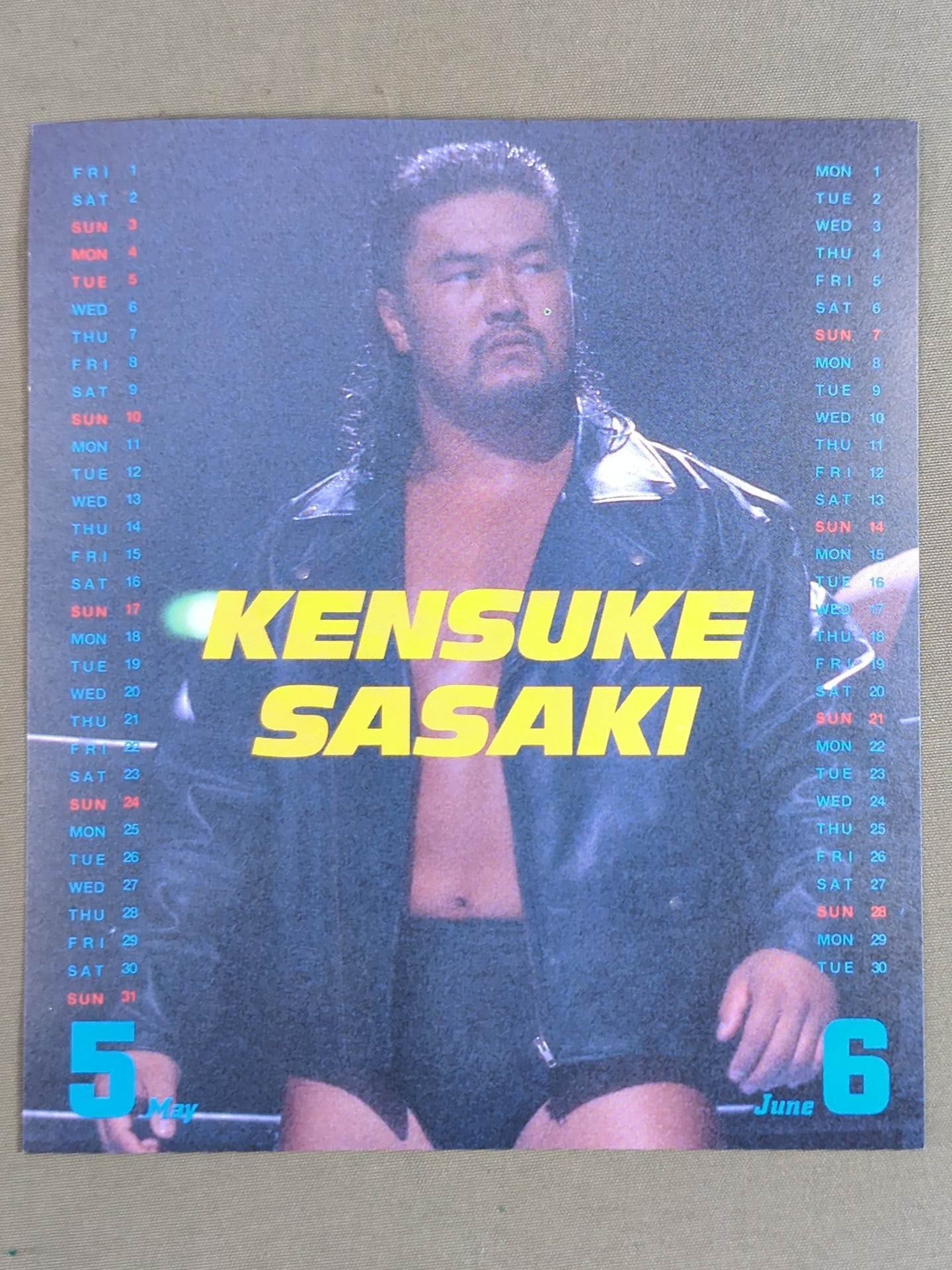 新日本プロレス 1998年 卓上カレンダー