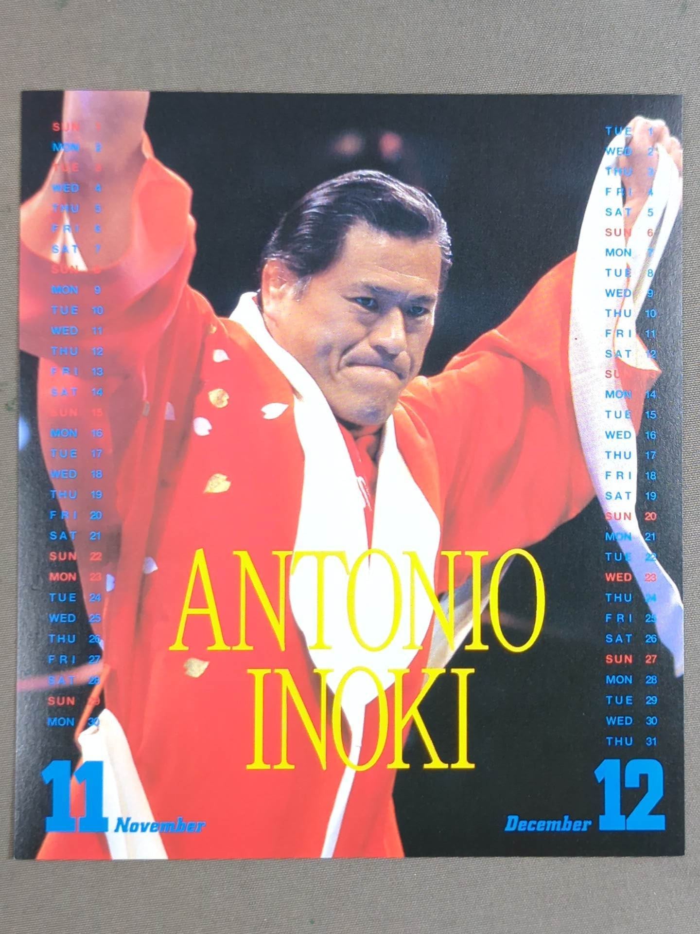 新日本プロレス 1998年 卓上カレンダー