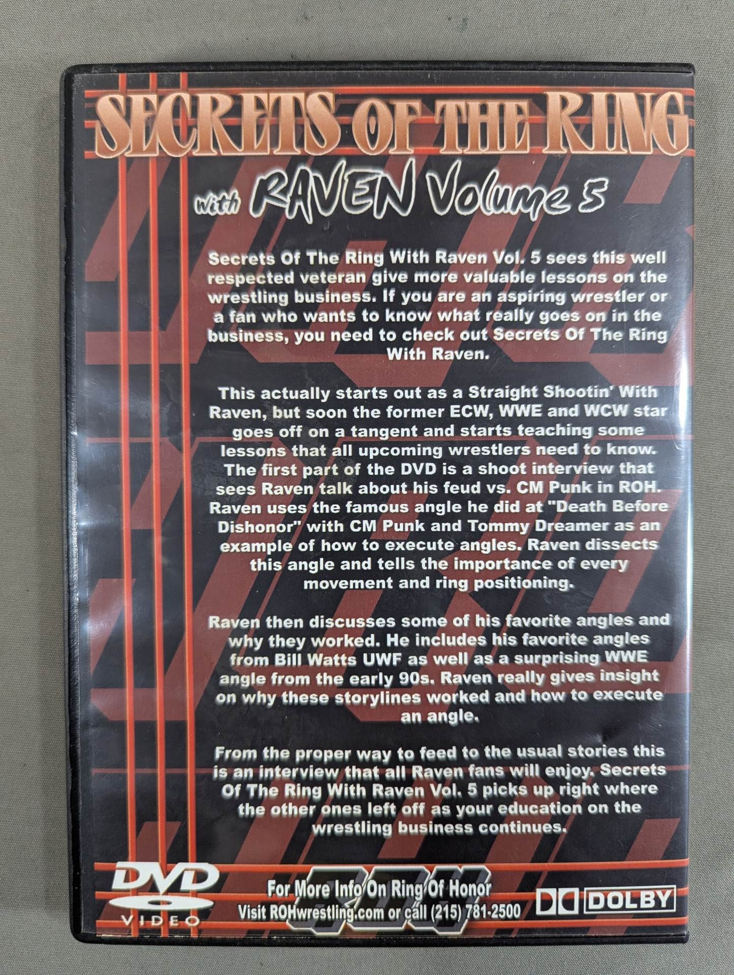 ★ROH PRESENTS★ SECRETS OF THE RING with RAVEN Volum5