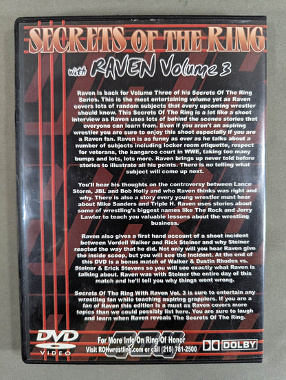 ★ROH PRESENTS★ SECRETS OF THE RING with RAVEN Volum3
