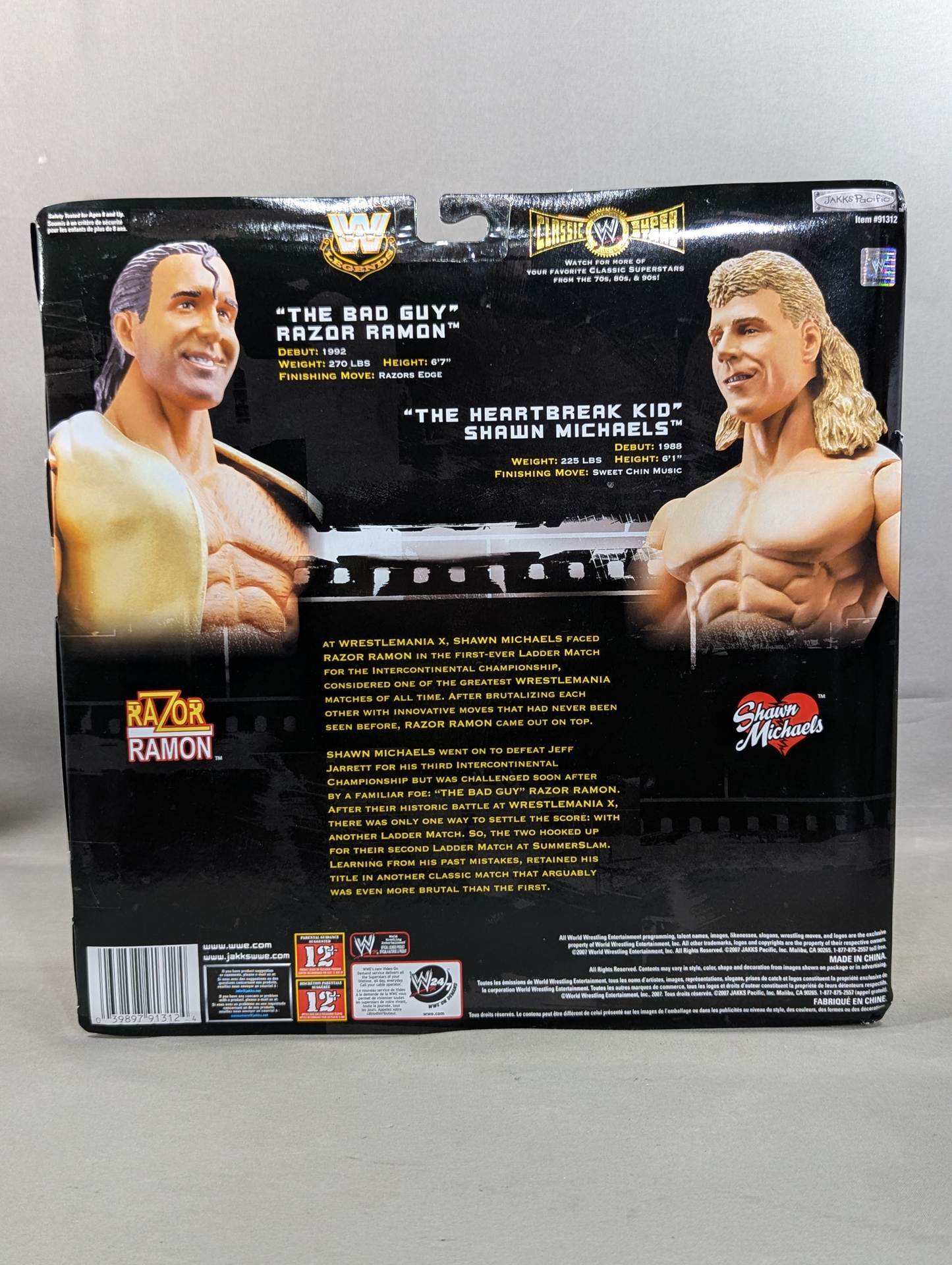 WWE ジャックス　限定　ショーンマイケルズvsレザーラモン　新品未開封未使用 WWE ジャックス 限定 ショーンマイケルズvsレザーラモン 新品未開封未