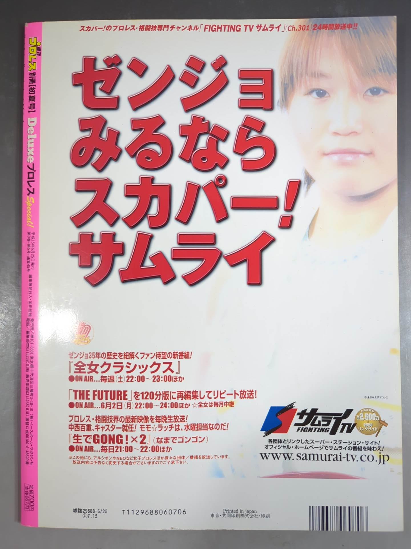 デラックスプロレス45 週刊プロレス別冊【初夏号】