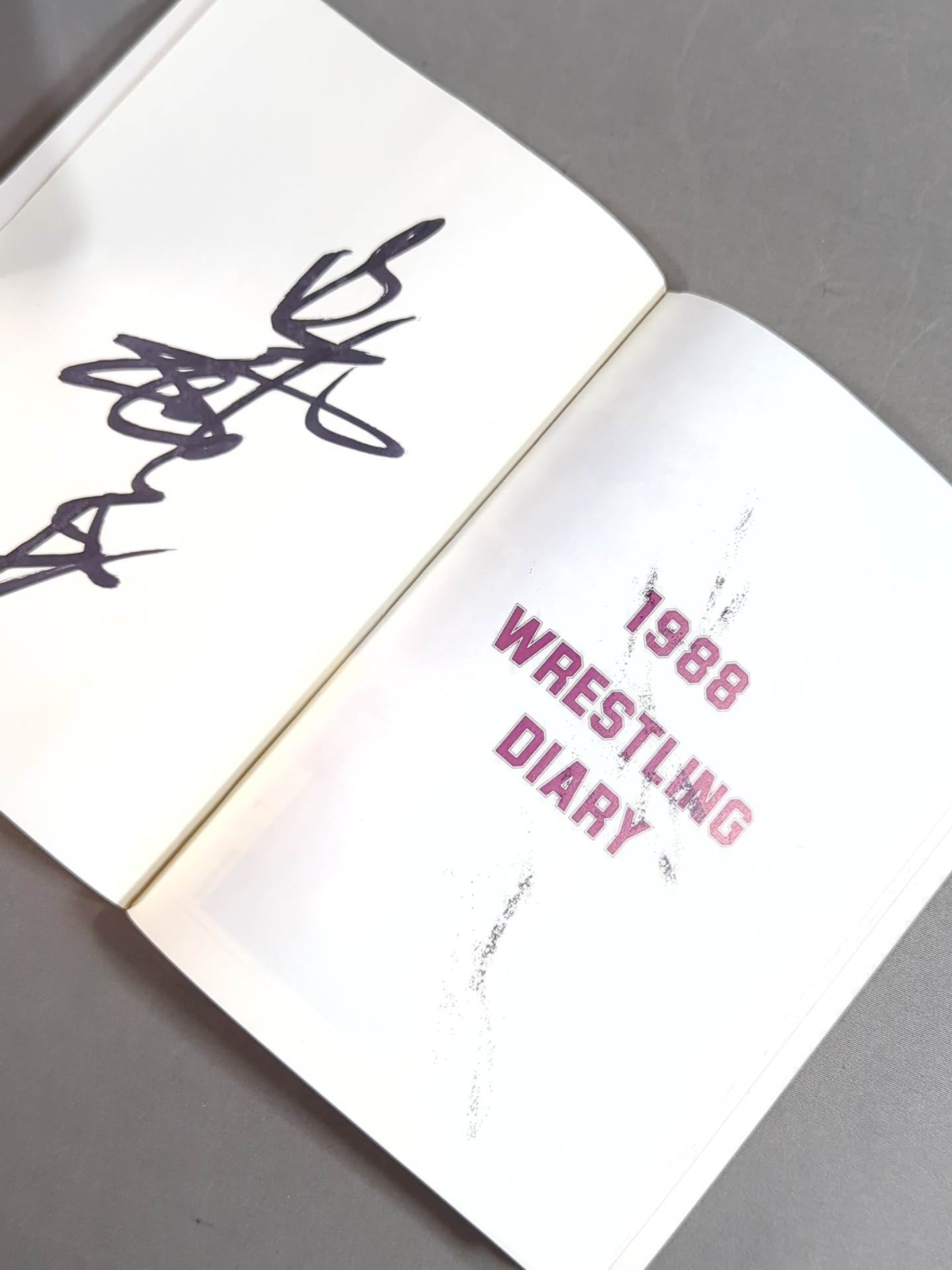 ジャイアント馬場 直筆サイン入り】WRESTLING DIARY'88 – 闘道館