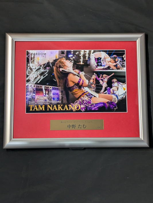 ★ Loser Hair Cut ★ Tam Nakano  hand signed autograph Commemorative Photo Frame