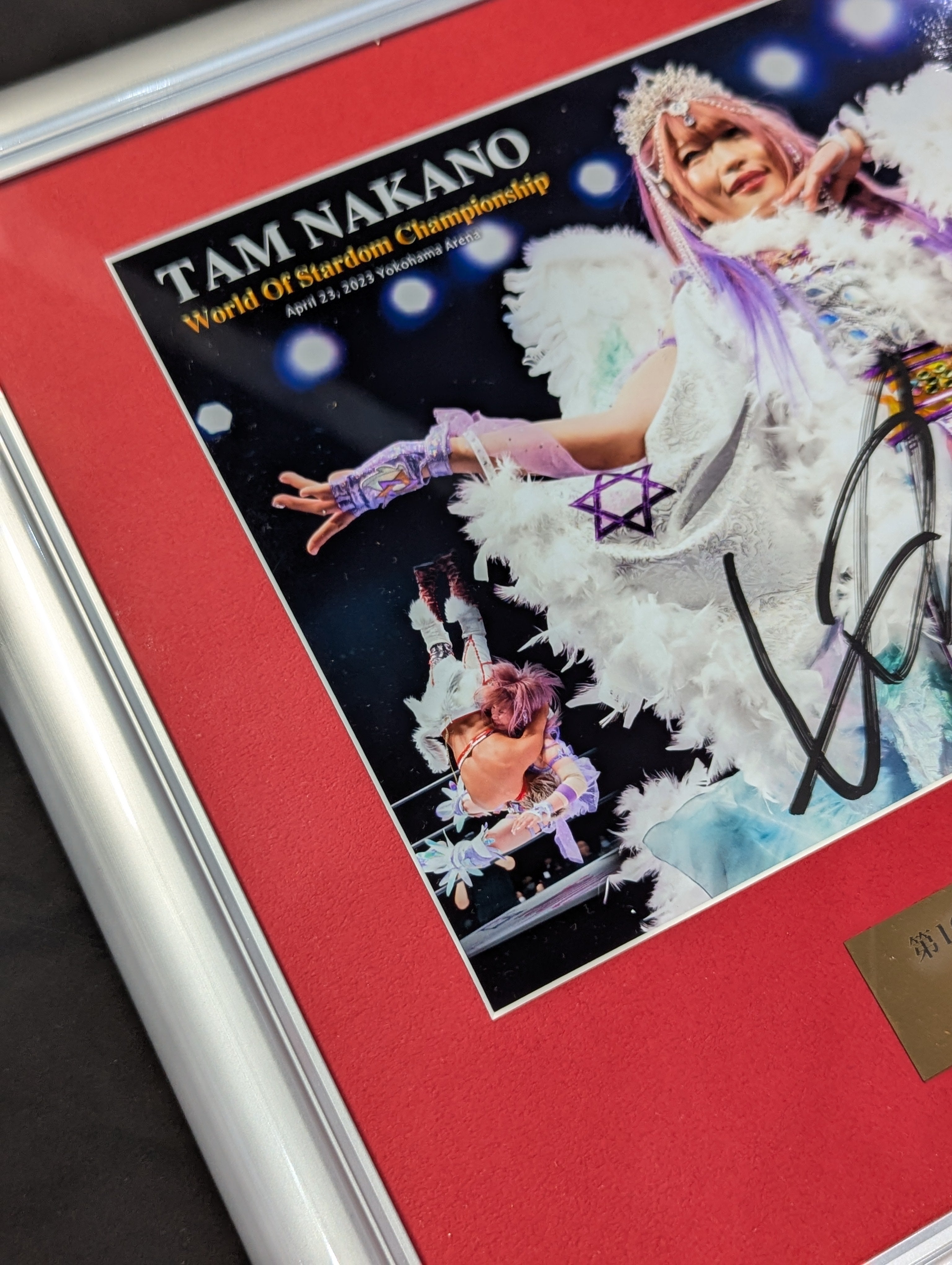 ☆ワールド初戴冠☆ 中野たむ 第16代 ワールド・オブ・スターダム 直筆