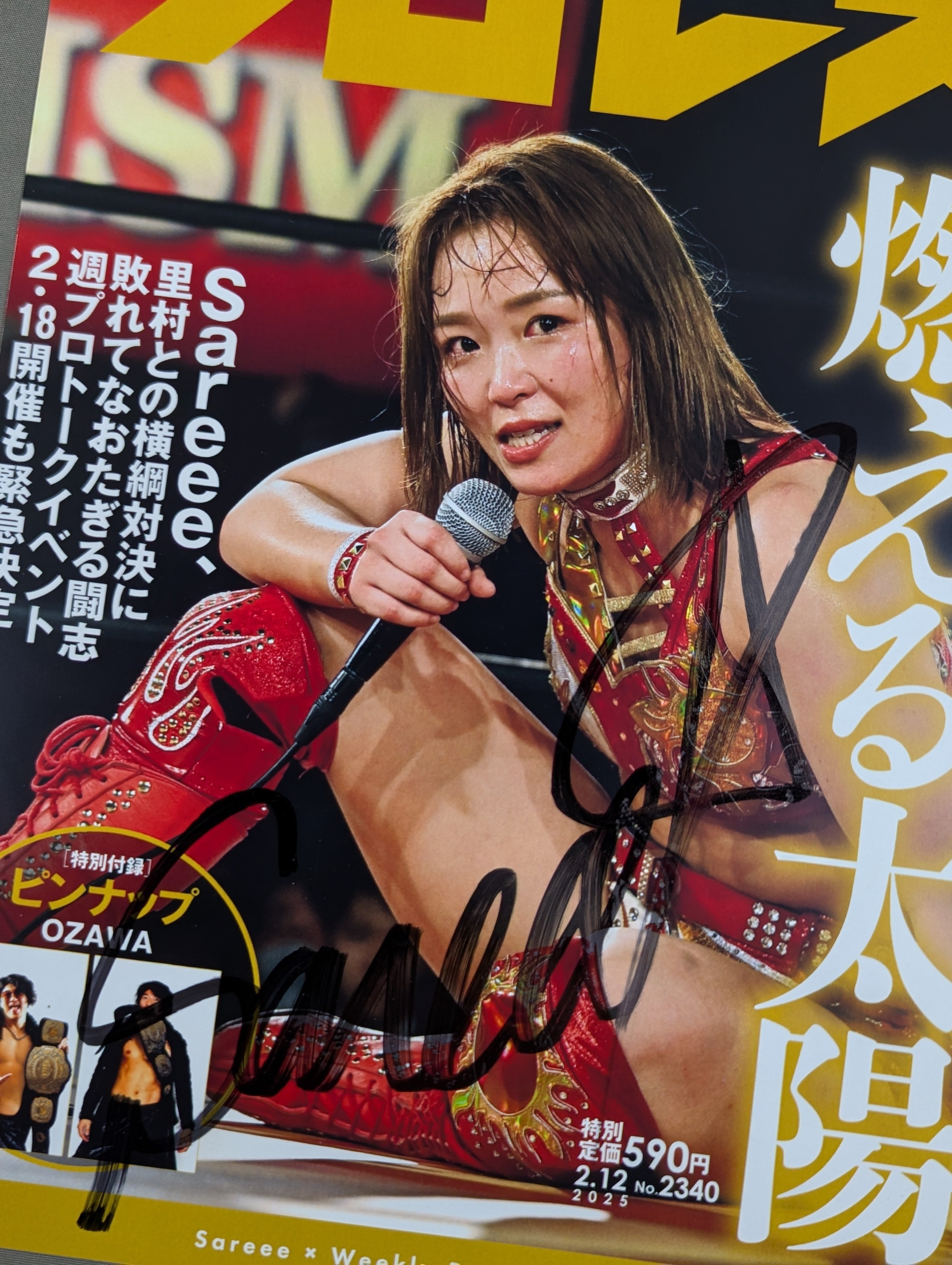 Sareee×週刊プロレス 直筆サイン入り ポートレート – 闘道館