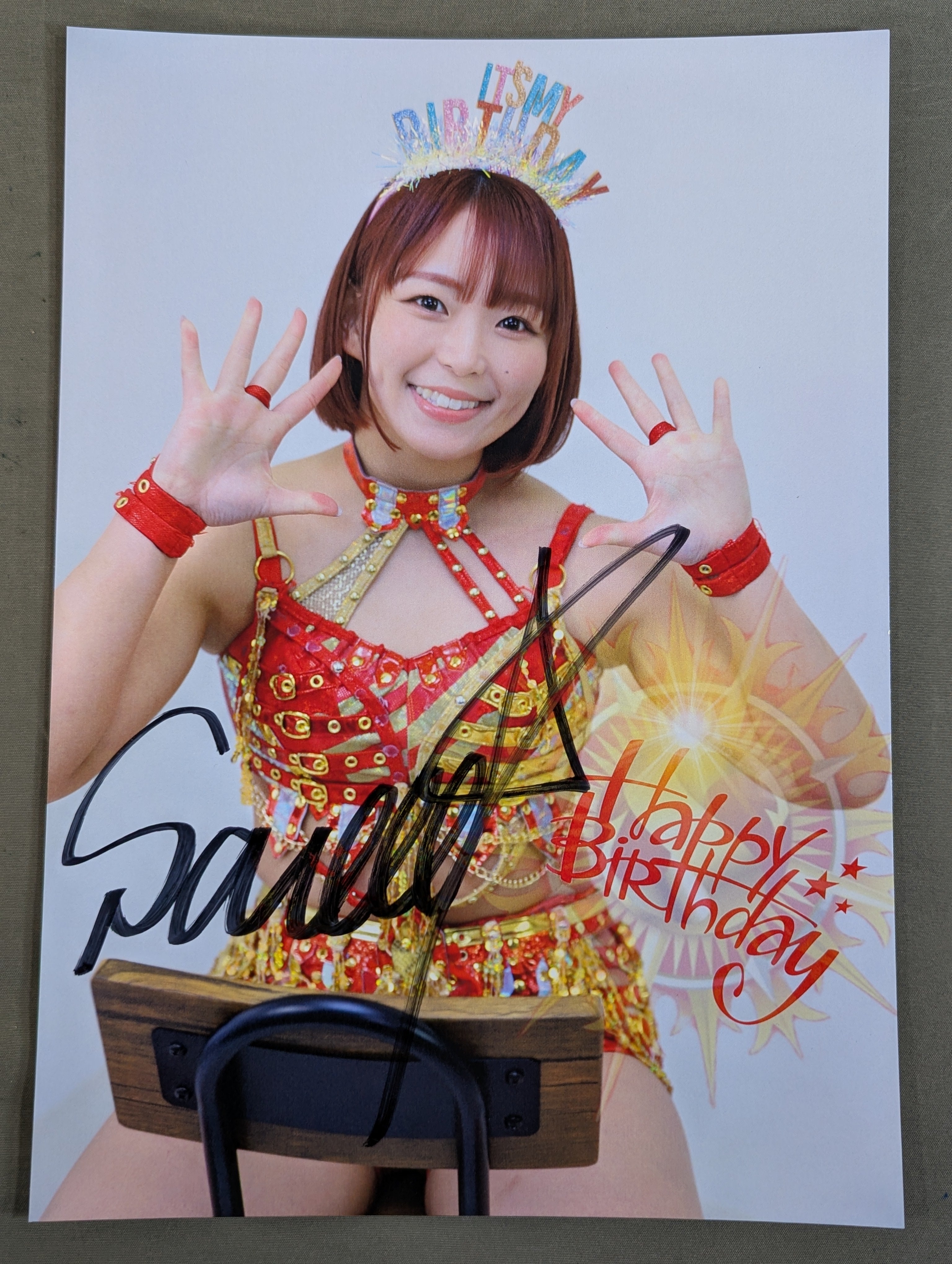 Sareee 直筆サイン入り ポートレート(D-7) – 闘道館