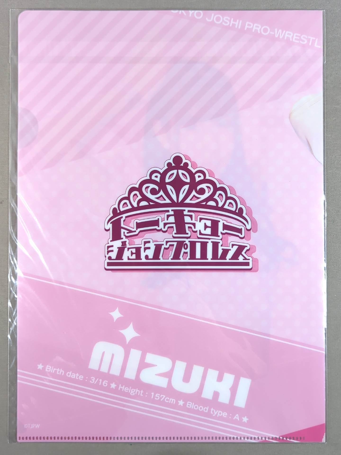 東京女子プロレス瑞希グッズセット 瑞希 東京女子プロレスくじ クリアファイル – 闘道館