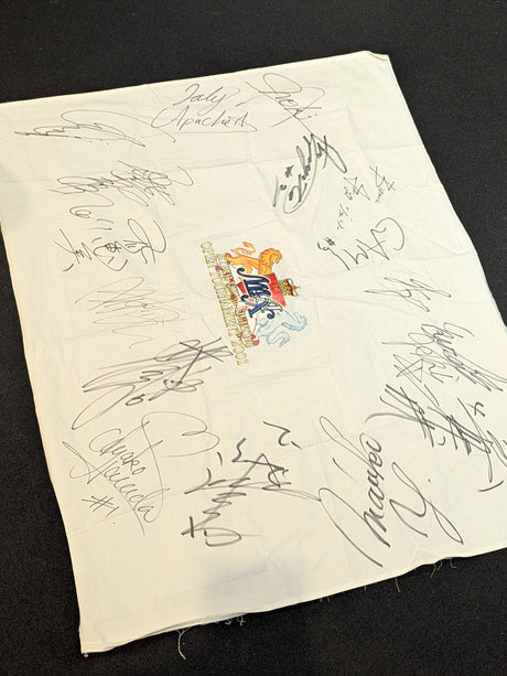 [16 fighters hand signed autograph 】ARSION  "HYPER VISUAL FIGHTING OPEN TOURNAMENT 2001"