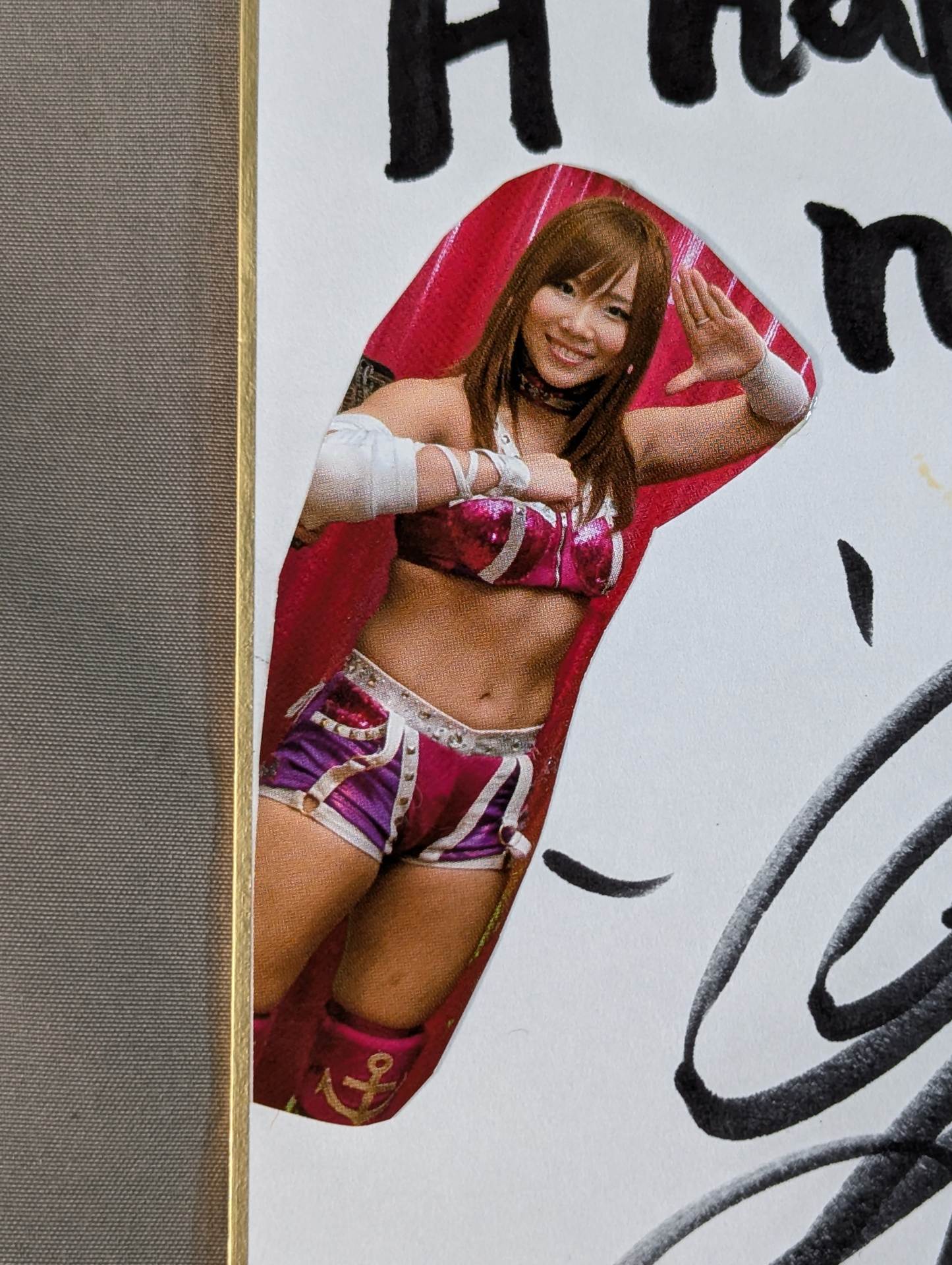 宝城カイリ(切り抜き貼付・ミニサイズ色紙)