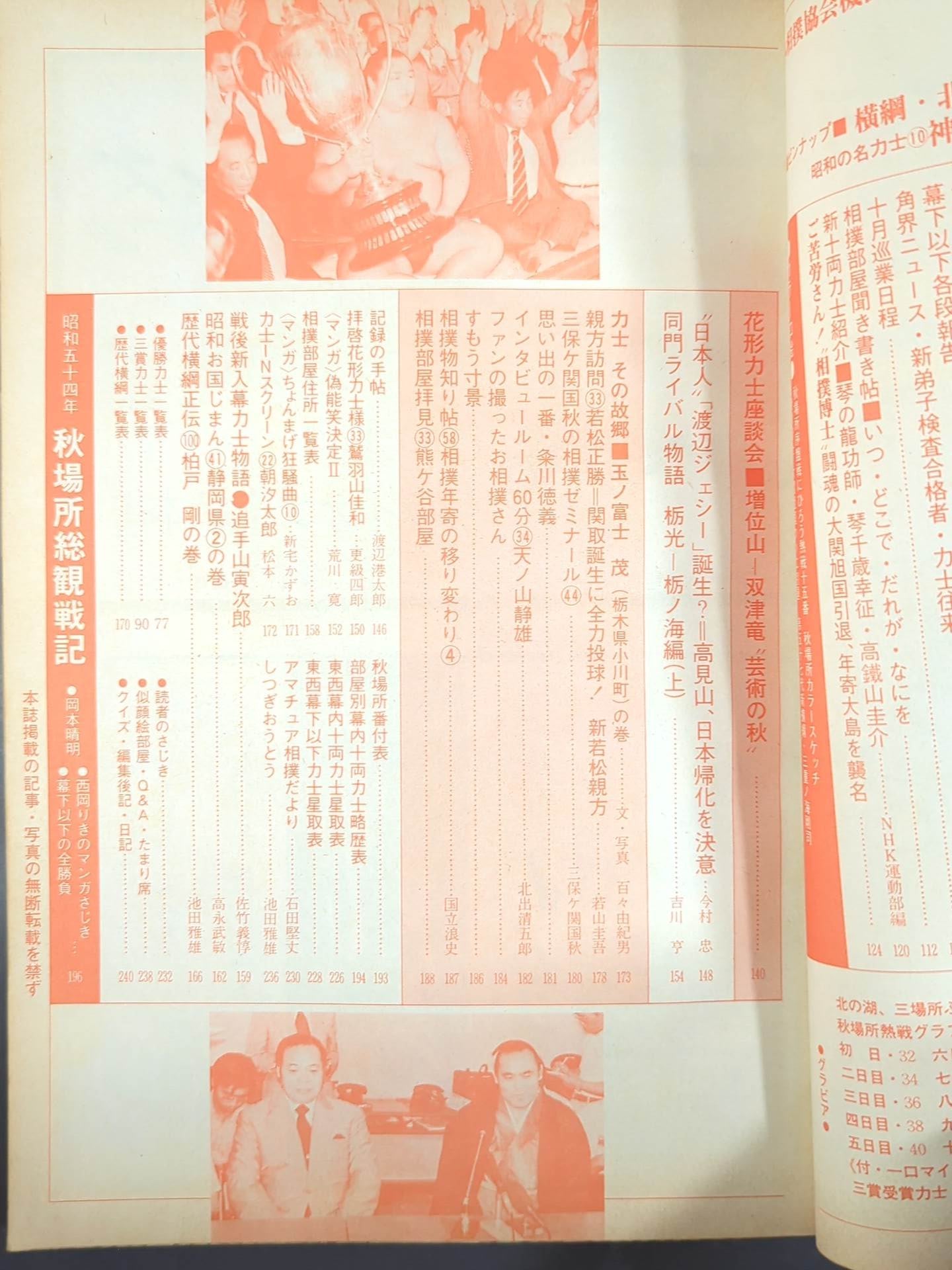 相撲 1979年10月号