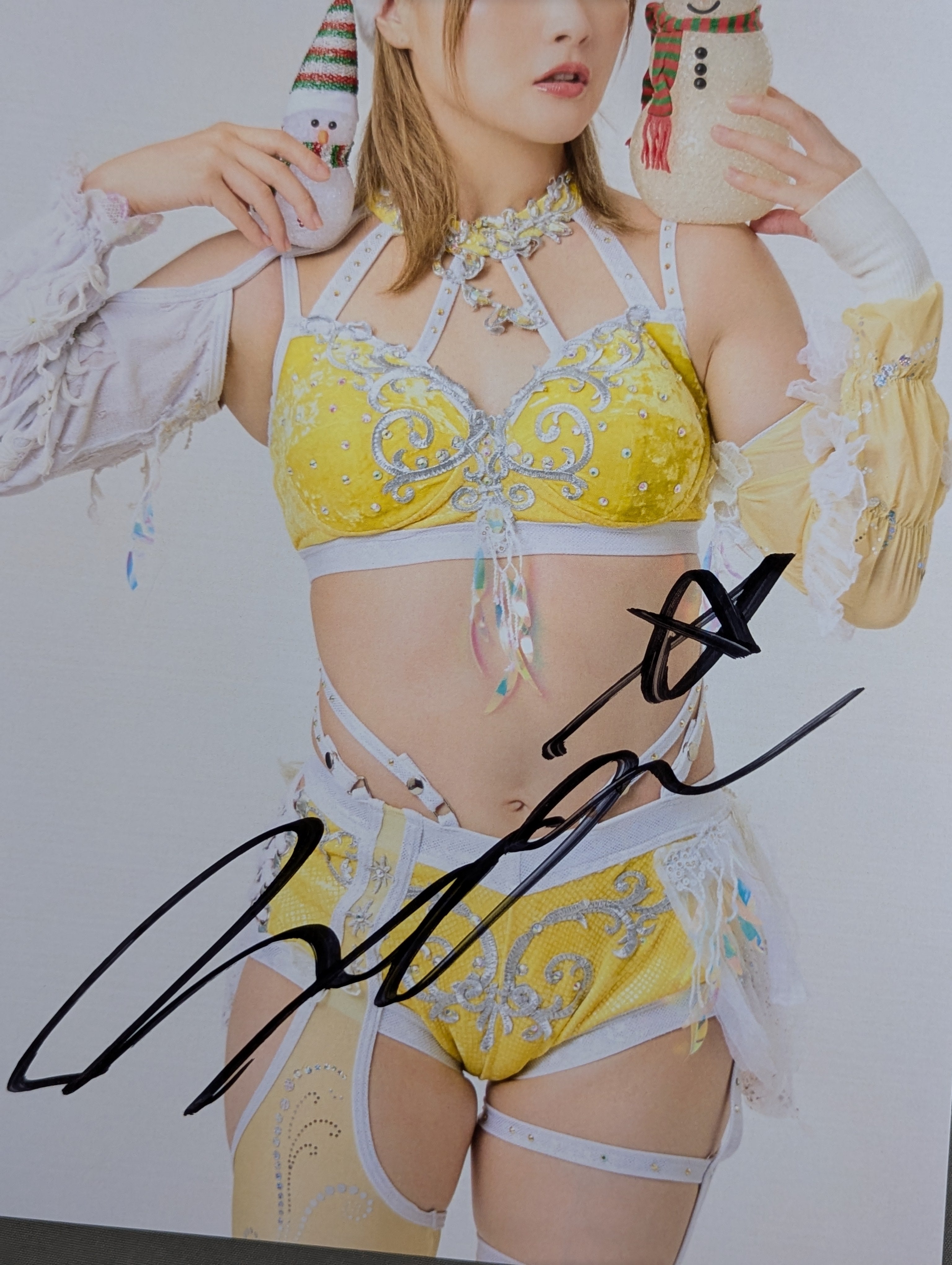 なつぽい 直筆サイン入り スターダムポートレート(クリスマスポート