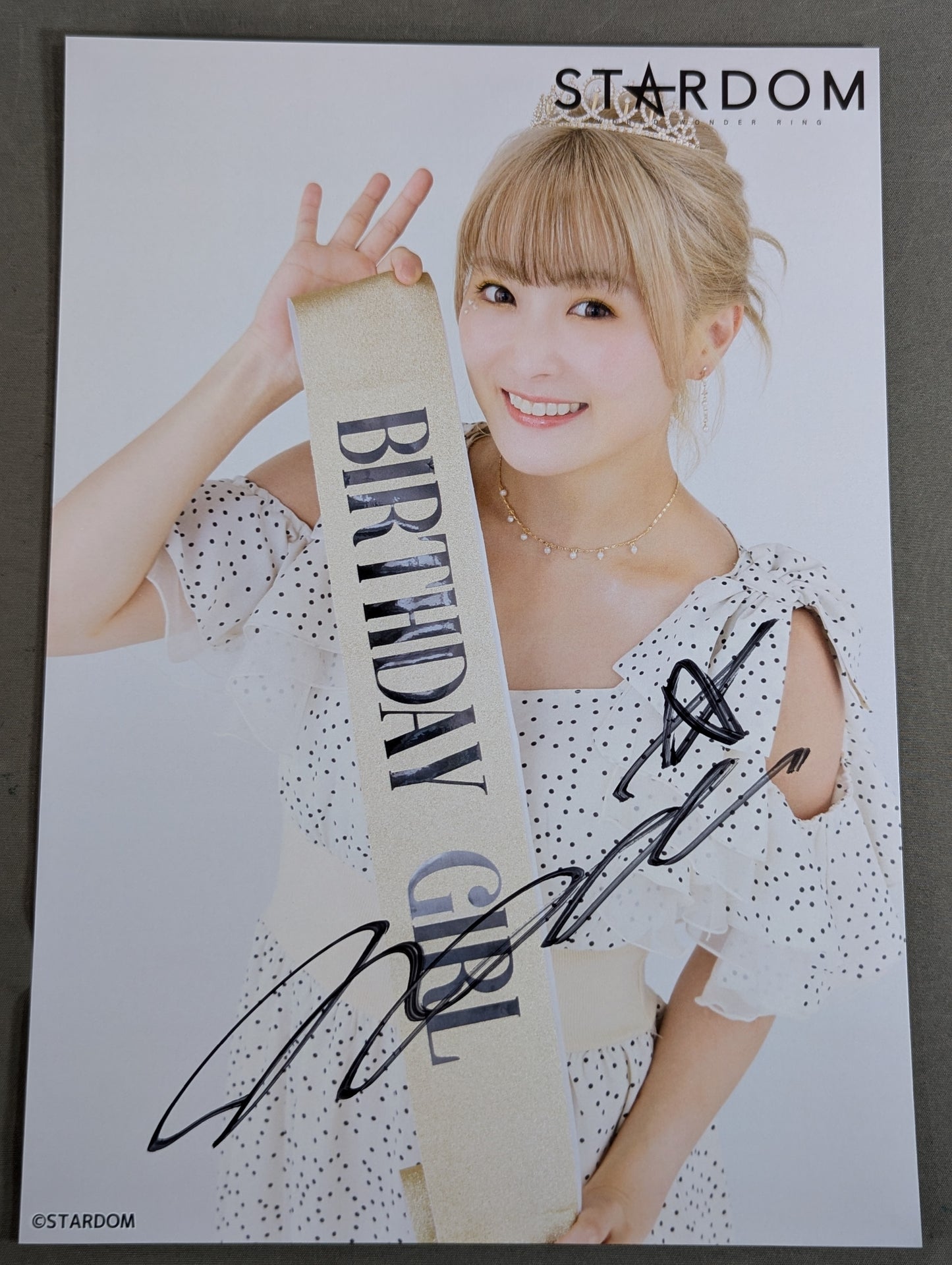 NATSUPOI  hand signed autograph  Starda Pro-Photo  (Poi Festival (1))