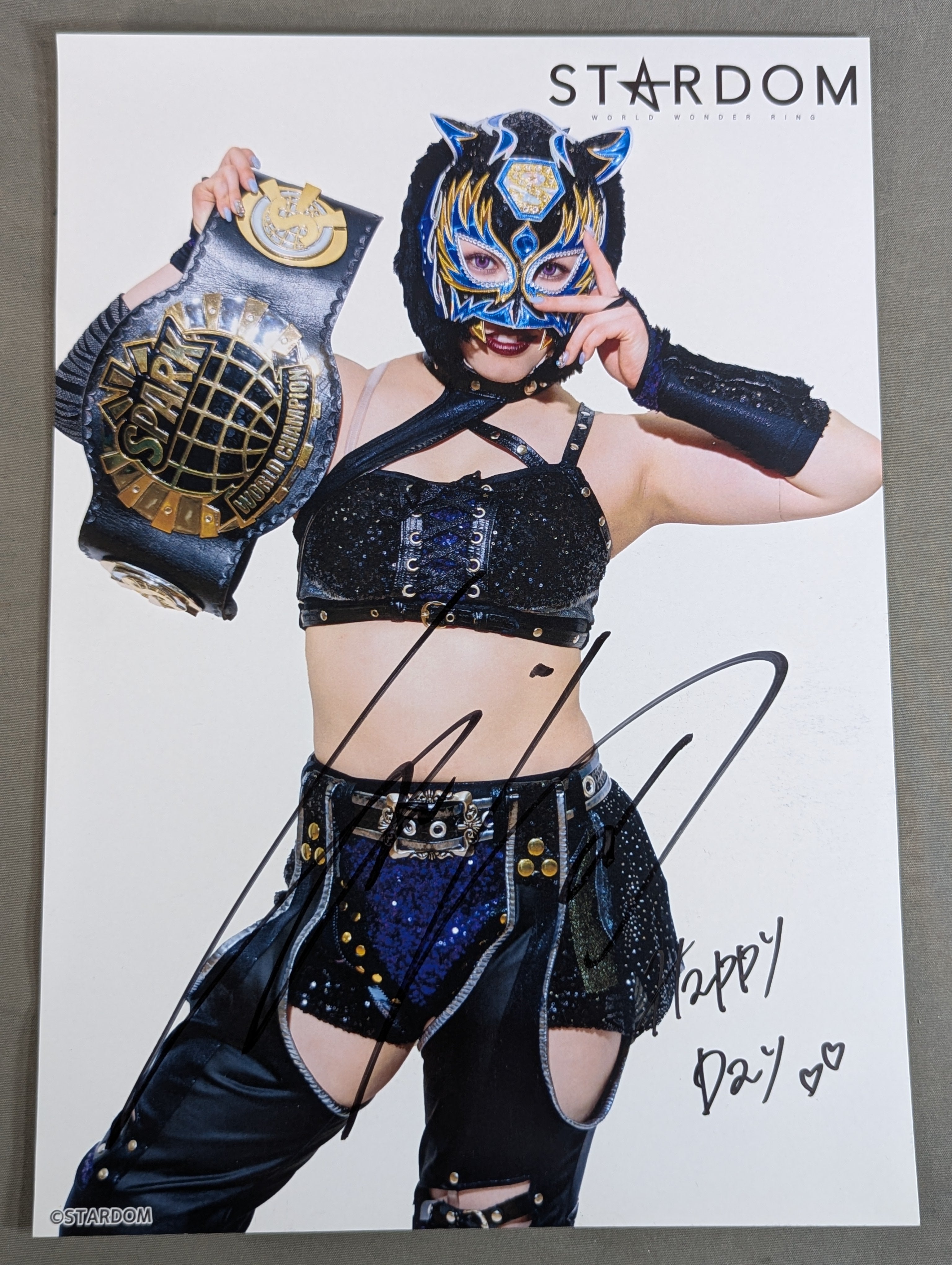 スターライト・キッド 直筆サイン入り スターダムポートレート(D-9