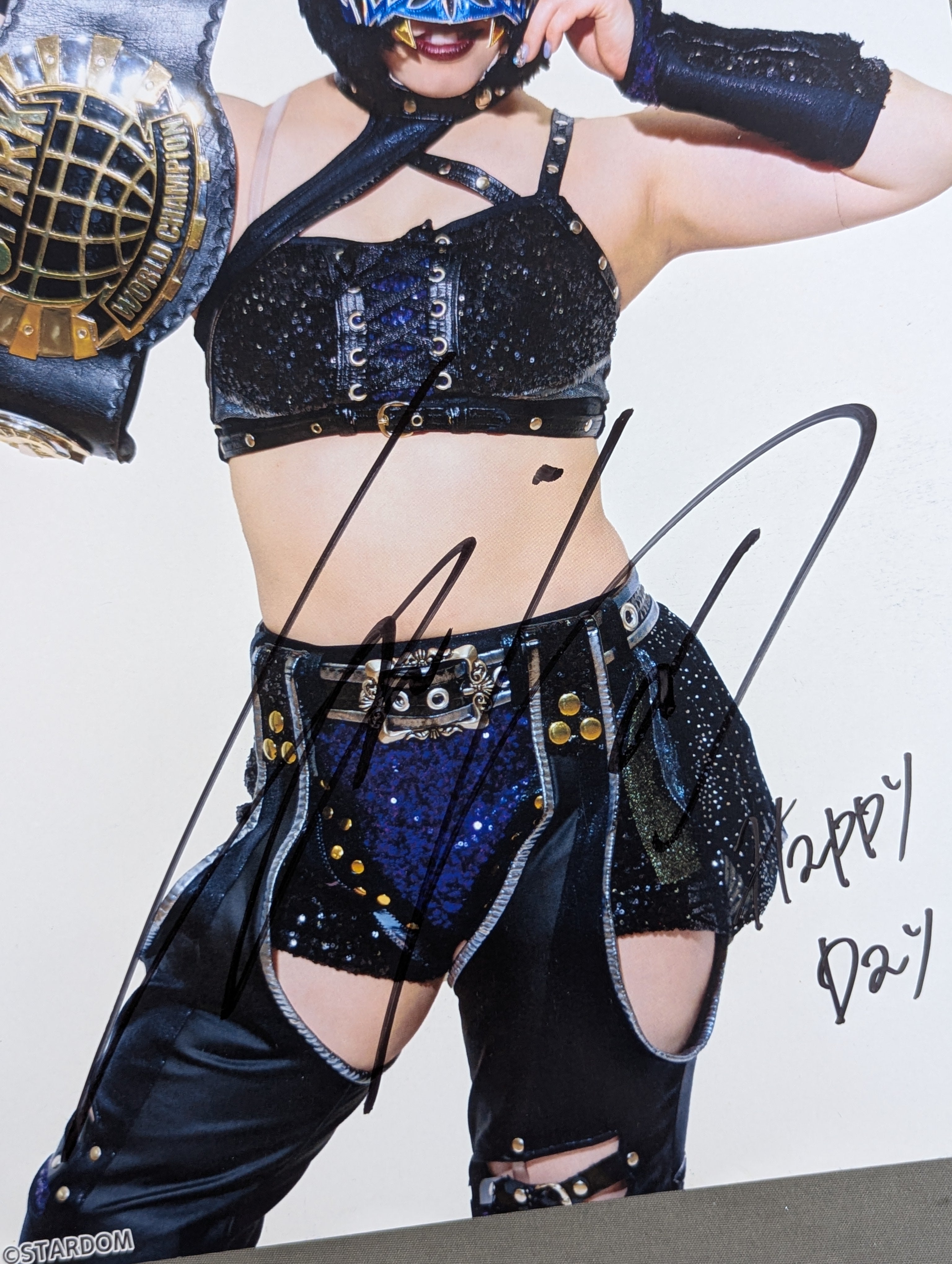 スターライト・キッド 直筆サイン入り スターダムポートレート(D-9