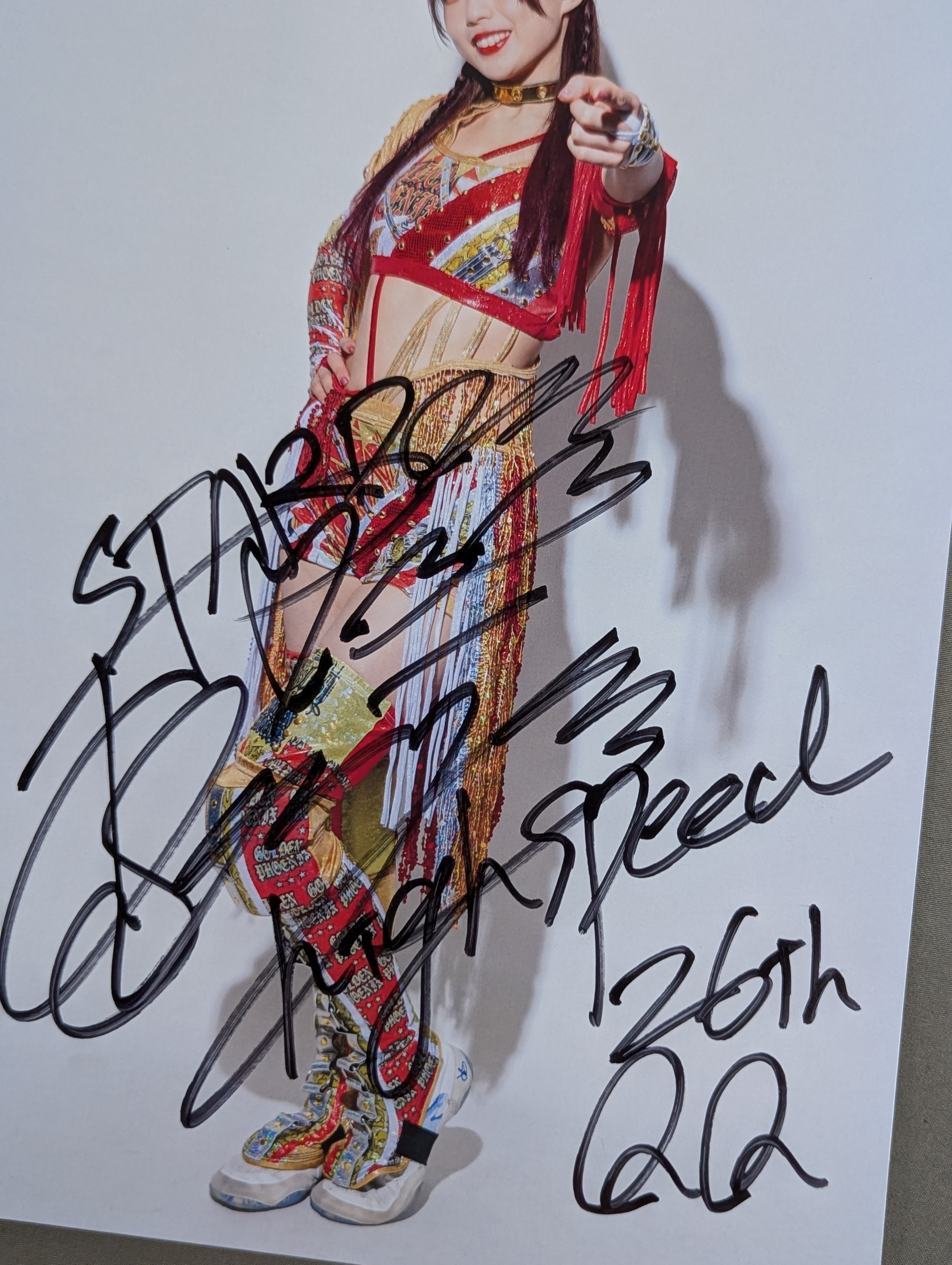 スターダム STARDOM VIP席特典 直筆サイン入りポスター 上谷沙弥SLK スターダム STARDOM VIP席特典 直筆サイン入りポスター 上谷沙弥SLK