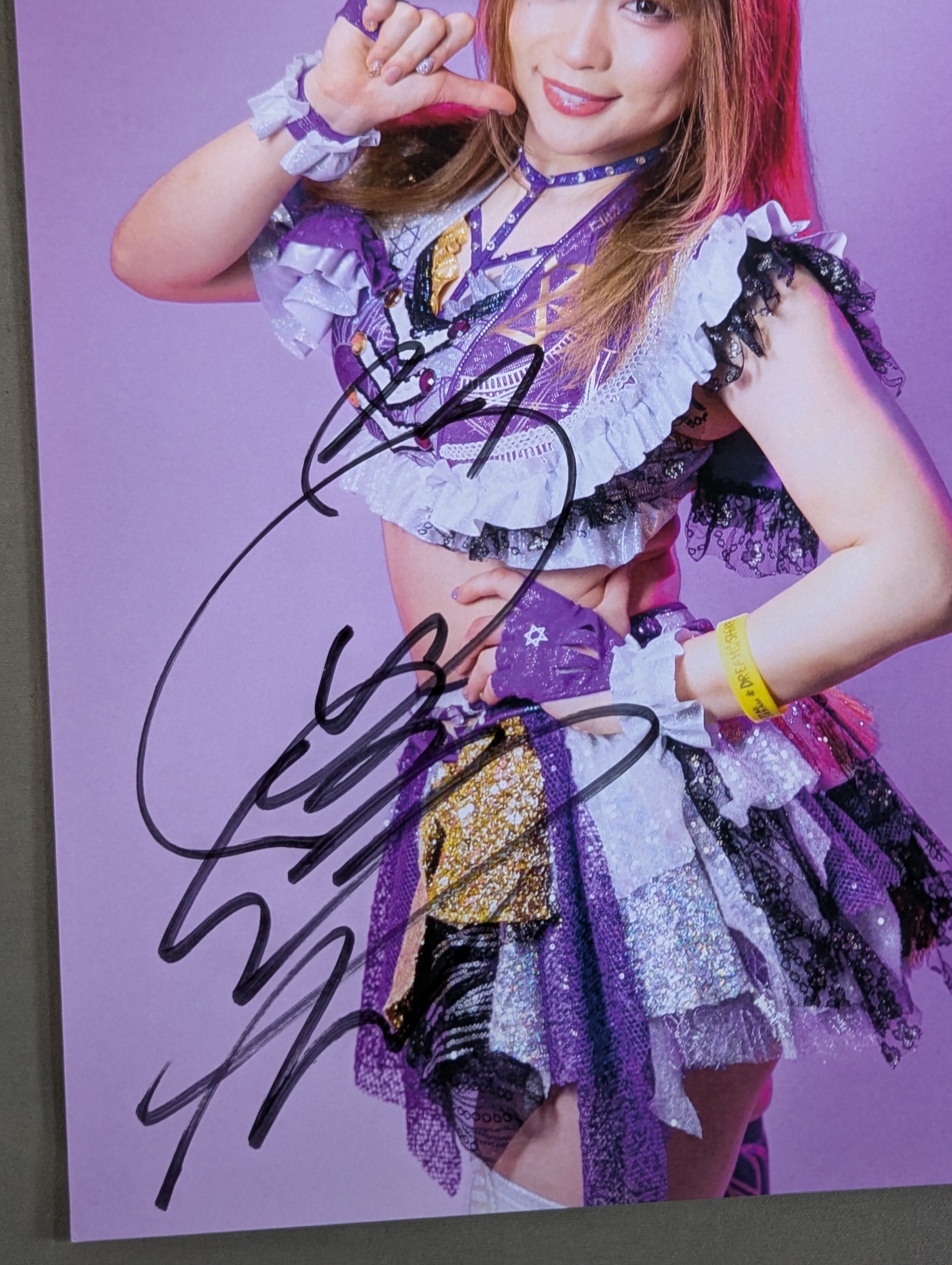 直筆サイン入り　女子プロレス　スターダム　stardom 年賀状　中野たむ 直筆サイン入り 女子プロレス スターダム stardom 公式 年賀状 中野たむ