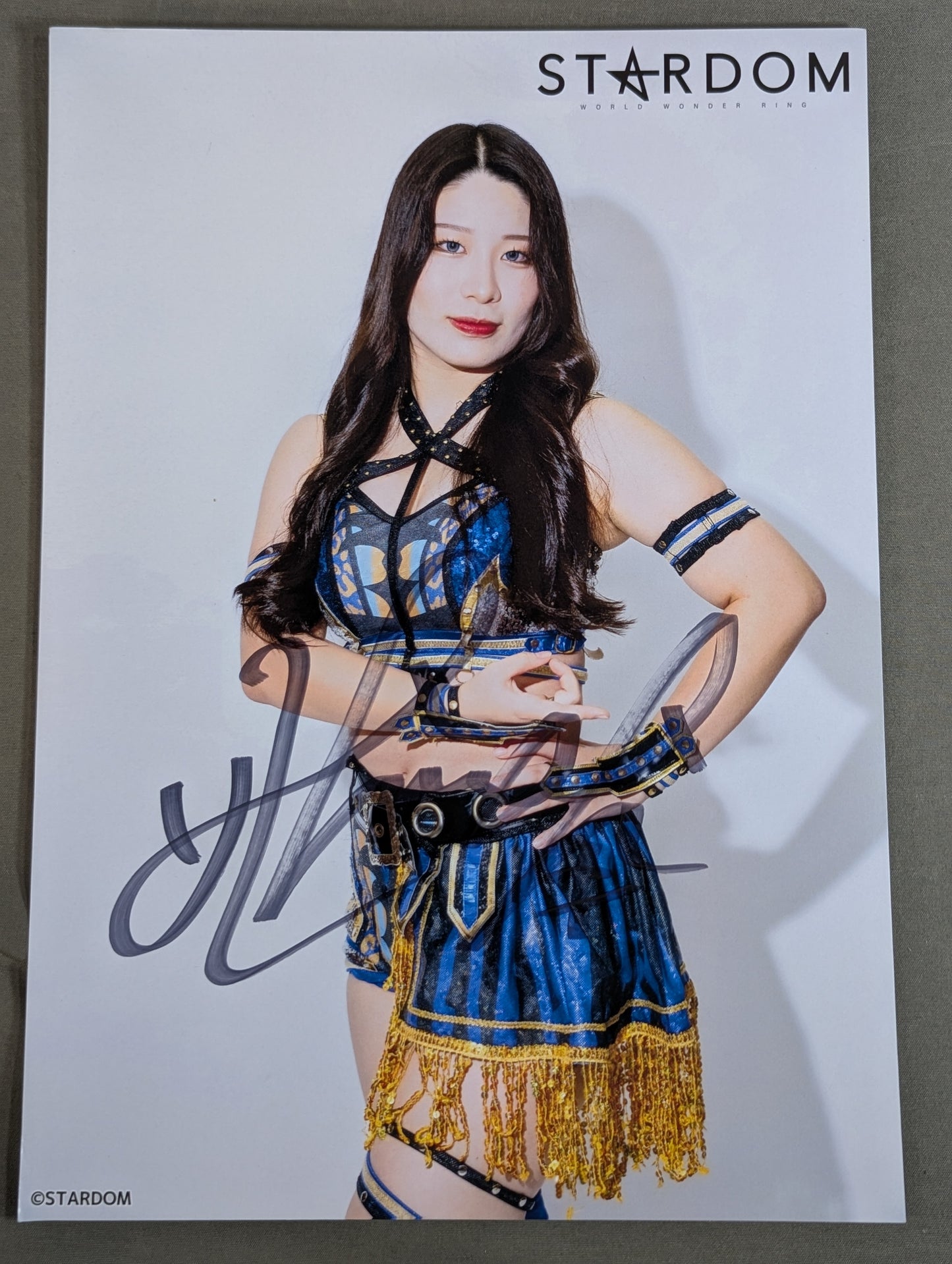 HINA  hand signed autograph  Starda Pro-Photo (D-9)