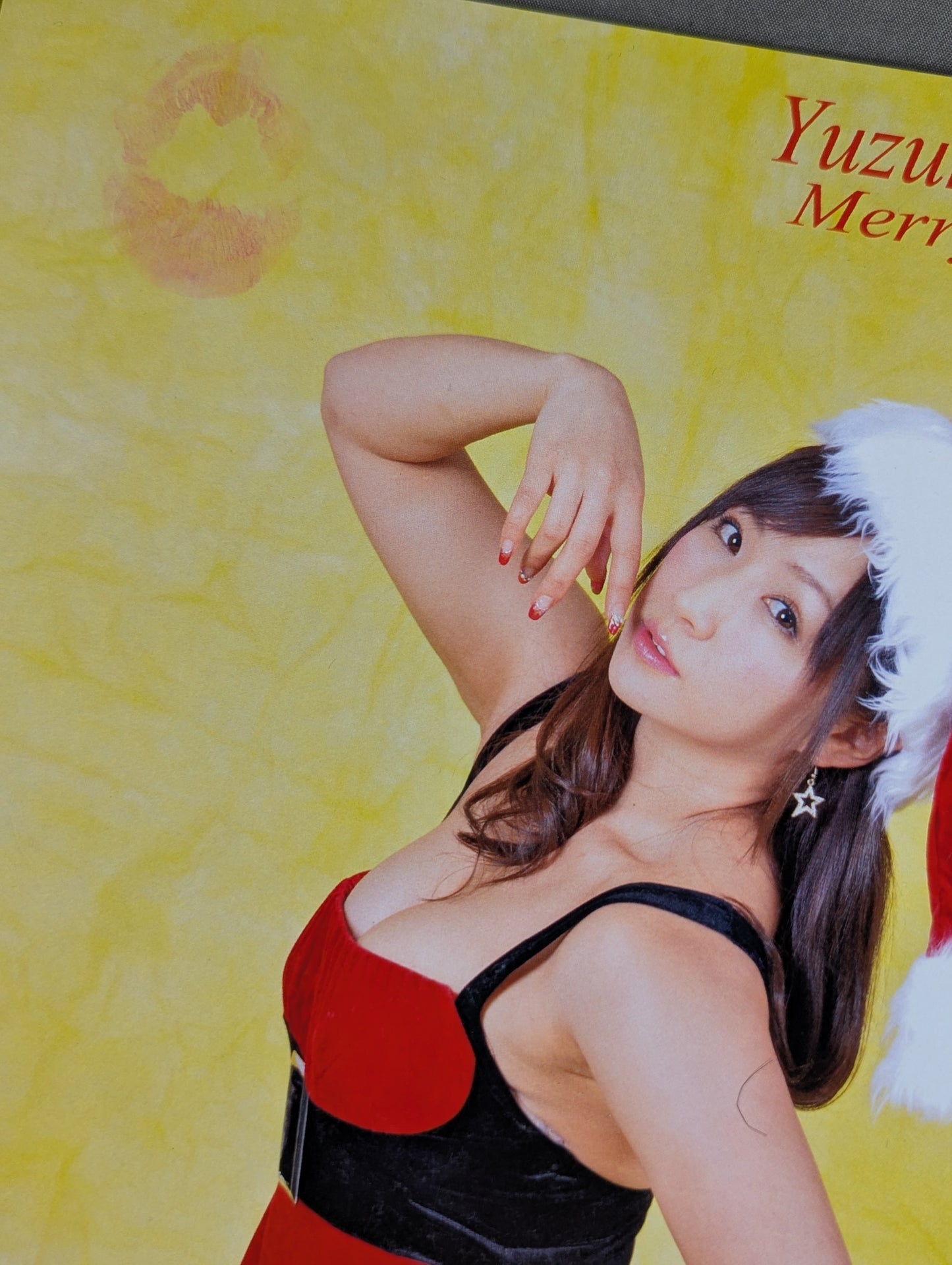 Yuzuki Aikawa  kiss mark &hand signed autograph Pro-Photo (A-4)