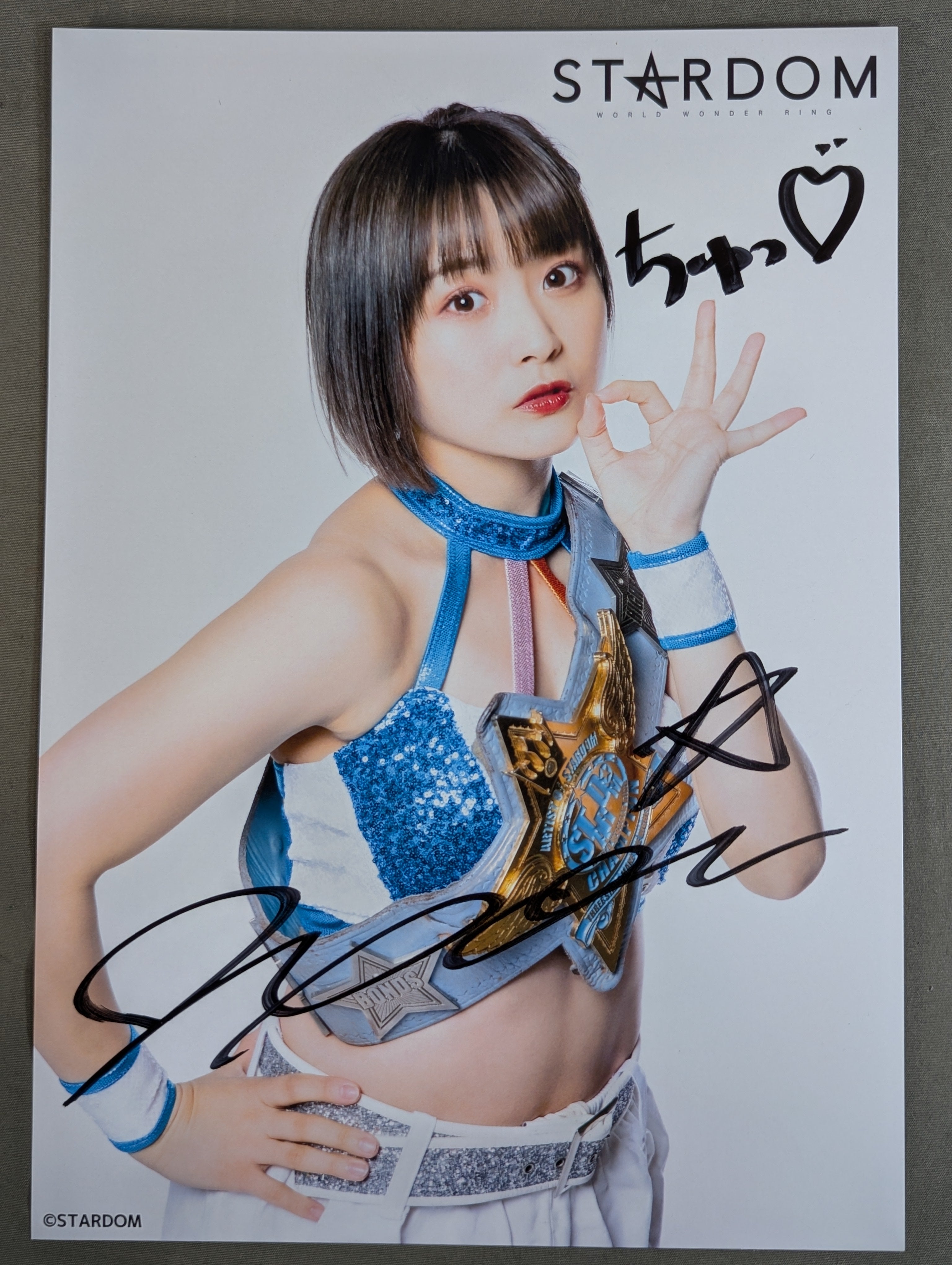 なつぽい 直筆サイン入り スターダムポートレート(P-5) – 闘道館