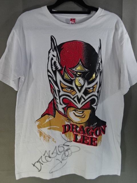 ドラゴン・リー イラスト Tシャツ①(ホワイト)