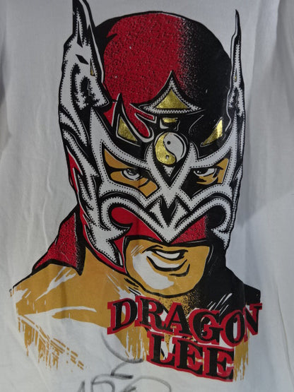 ドラゴン・リー イラスト Tシャツ①(ホワイト)