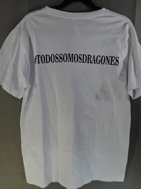 ドラゴン・リー イラスト Tシャツ①(ホワイト)