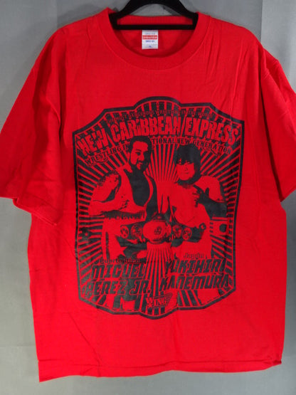 【金村キンタロー 直筆サイン入り】金村キンタローvsミゲル・ペレス・ジュニア Tシャツ①(レッド)