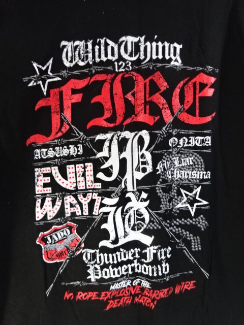 【直筆サイン入り】大仁田厚「邪道見参」Tシャツ(ブラック)