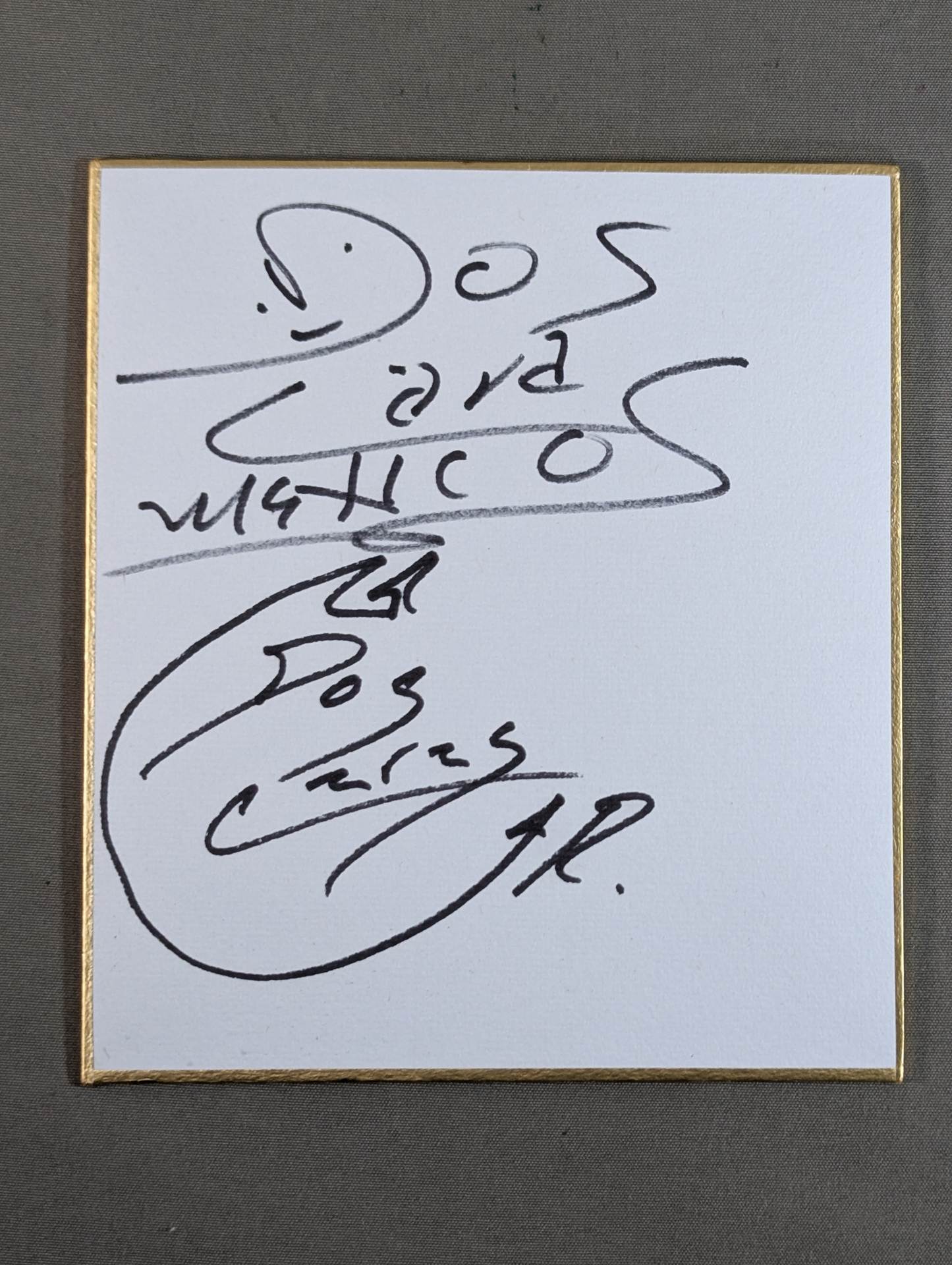 ドス・カラス＆ドス・カラス・ジュニア(ミニサイズ色紙)