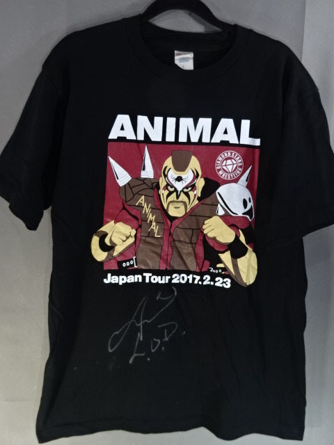 【hand signed autograph】 Animal Warrior "Japan Tour 2017.2.23" T-shirt