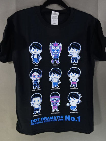 【hand signed autograph】 HARASHIMA Illustration T-Shirt (2) (Black)