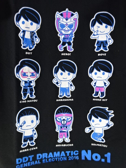 【hand signed autograph】 HARASHIMA Illustration T-Shirt (2) (Black)
