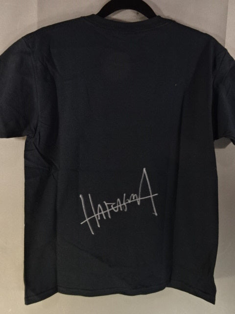 【hand signed autograph】 HARASHIMA Illustration T-Shirt (2) (Black)