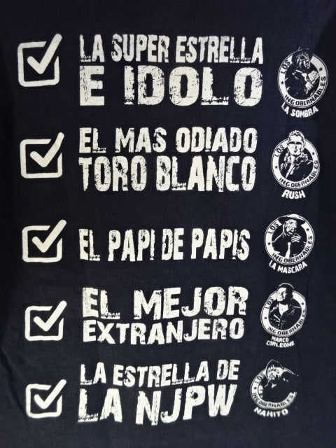 ロス・インゴベルナブレス Tシャツ①(ブラック)