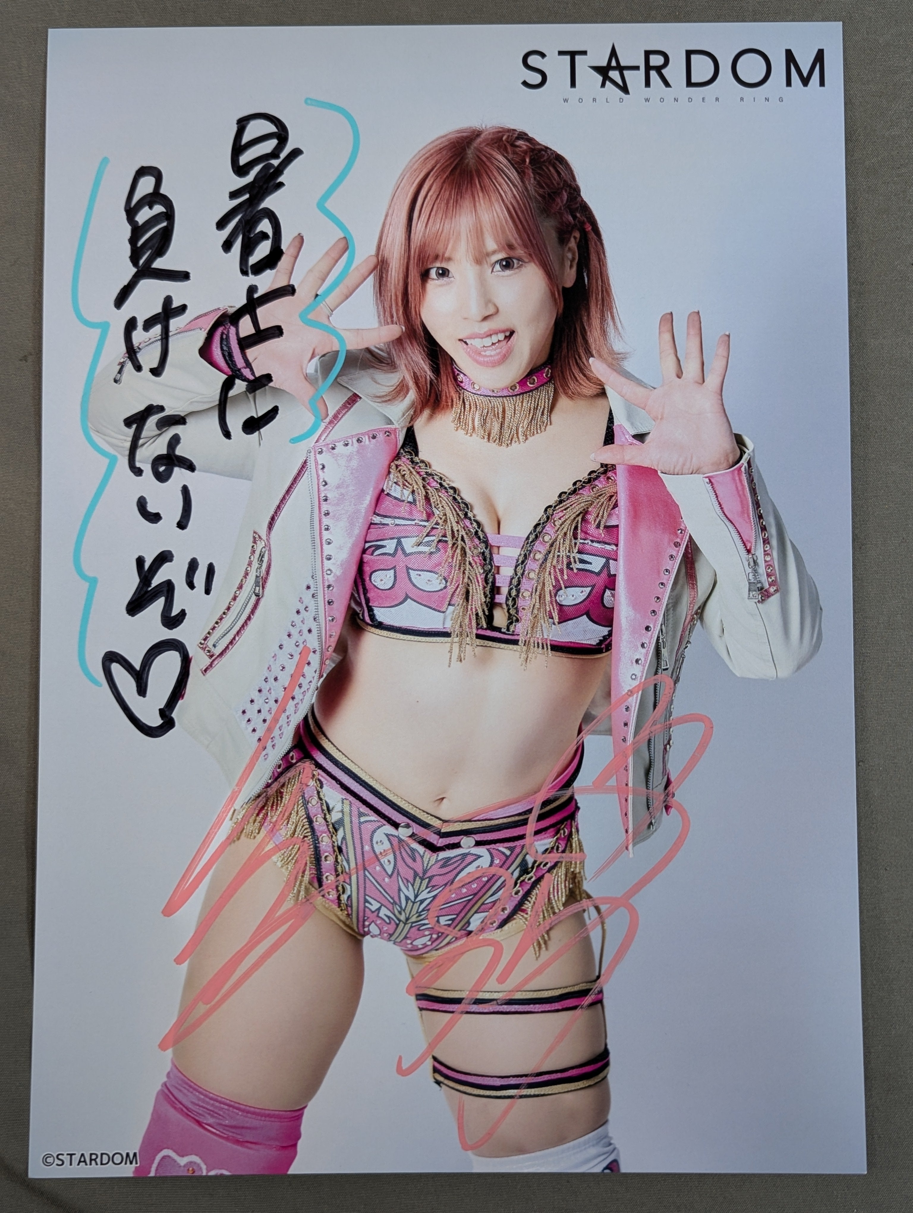 白川未奈 直筆サイン入り スターダムポートレート(I-9) – 闘道館