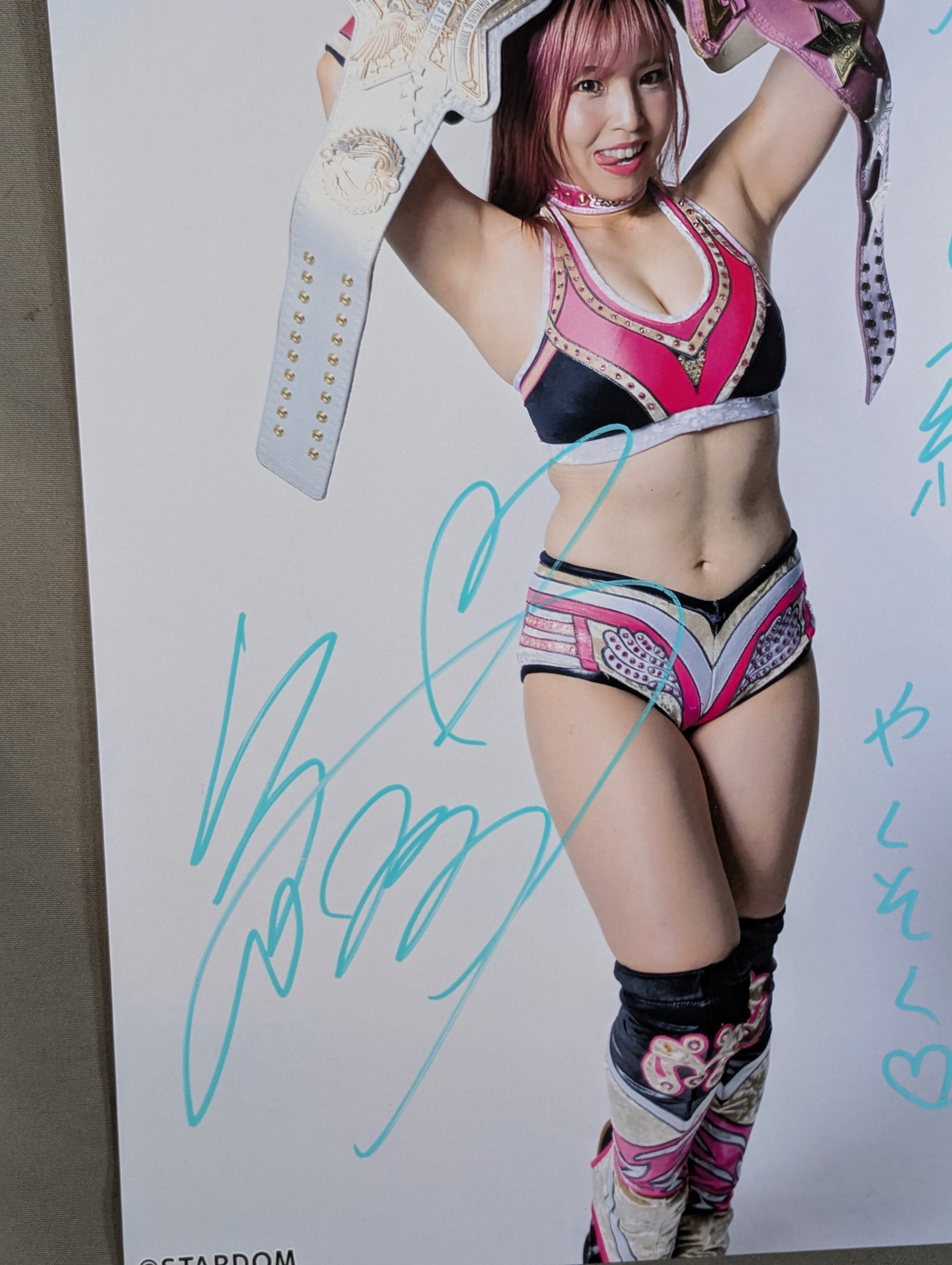 白川未奈 直筆サイン入り スターダムポートレート(J-1) – 闘道館