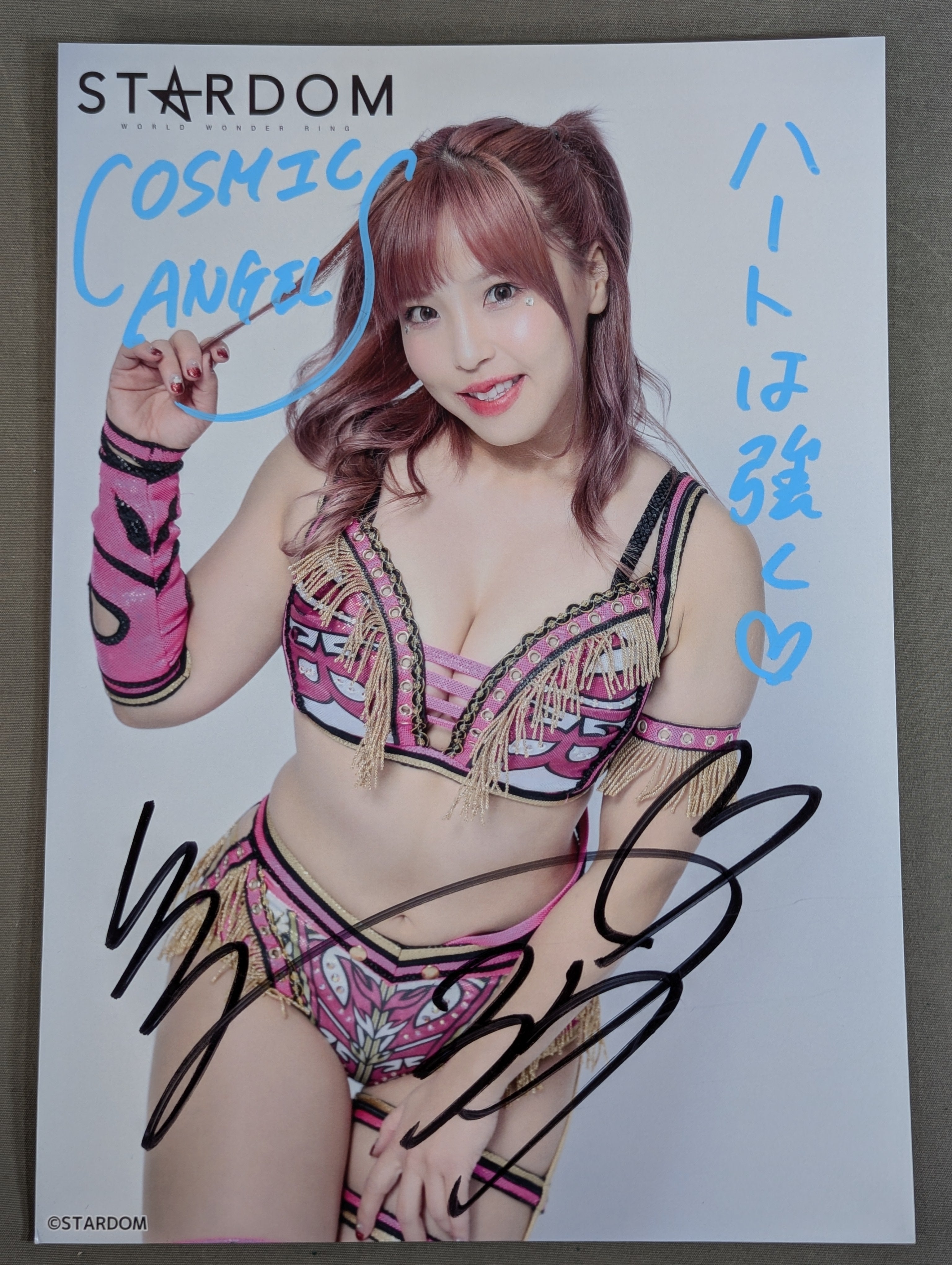 白川未奈 直筆サイン入り スターダムポートレート(J-2) – 闘道館