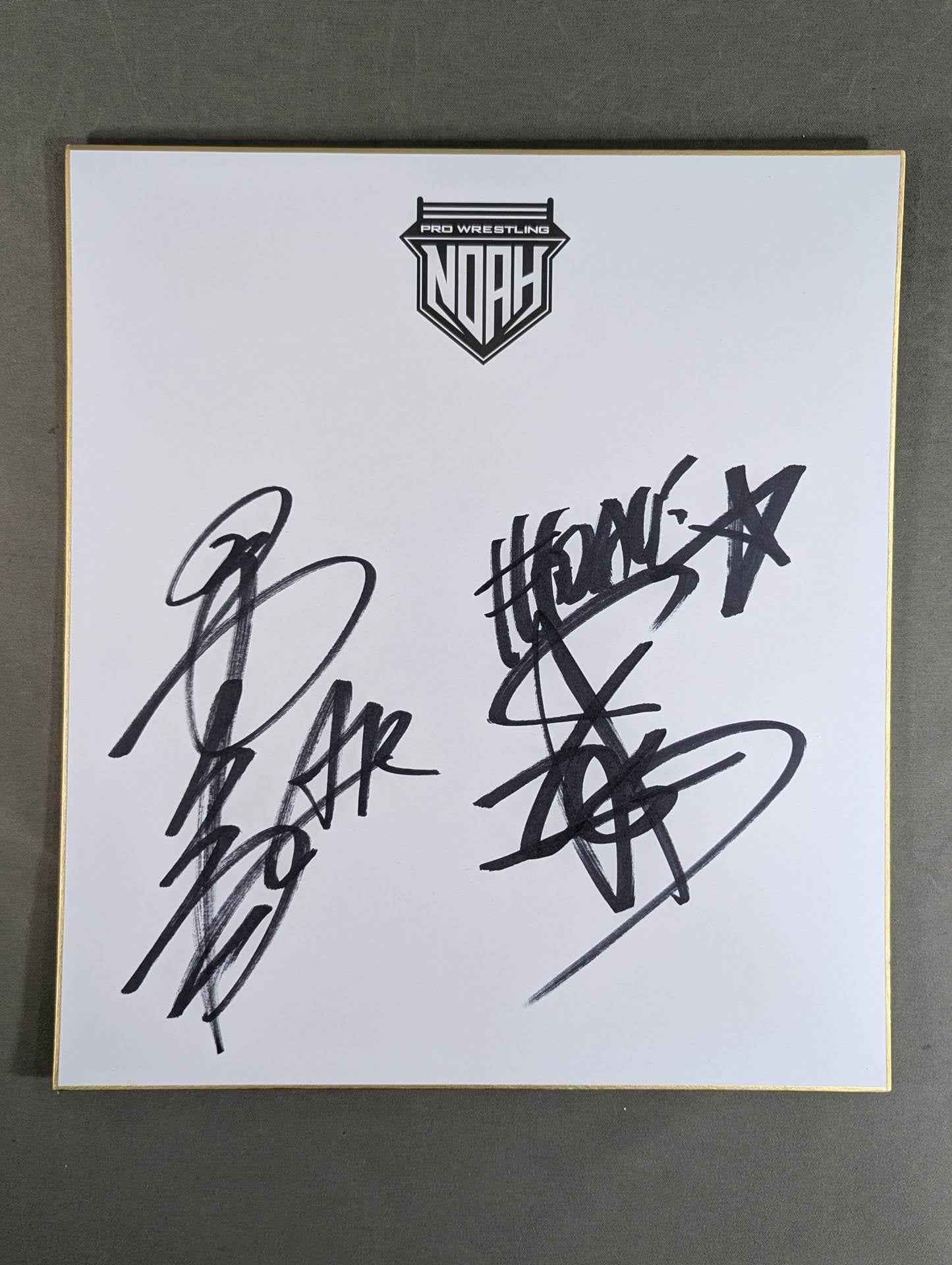 清宮海斗＆棚橋弘至(NOAH専用色紙)