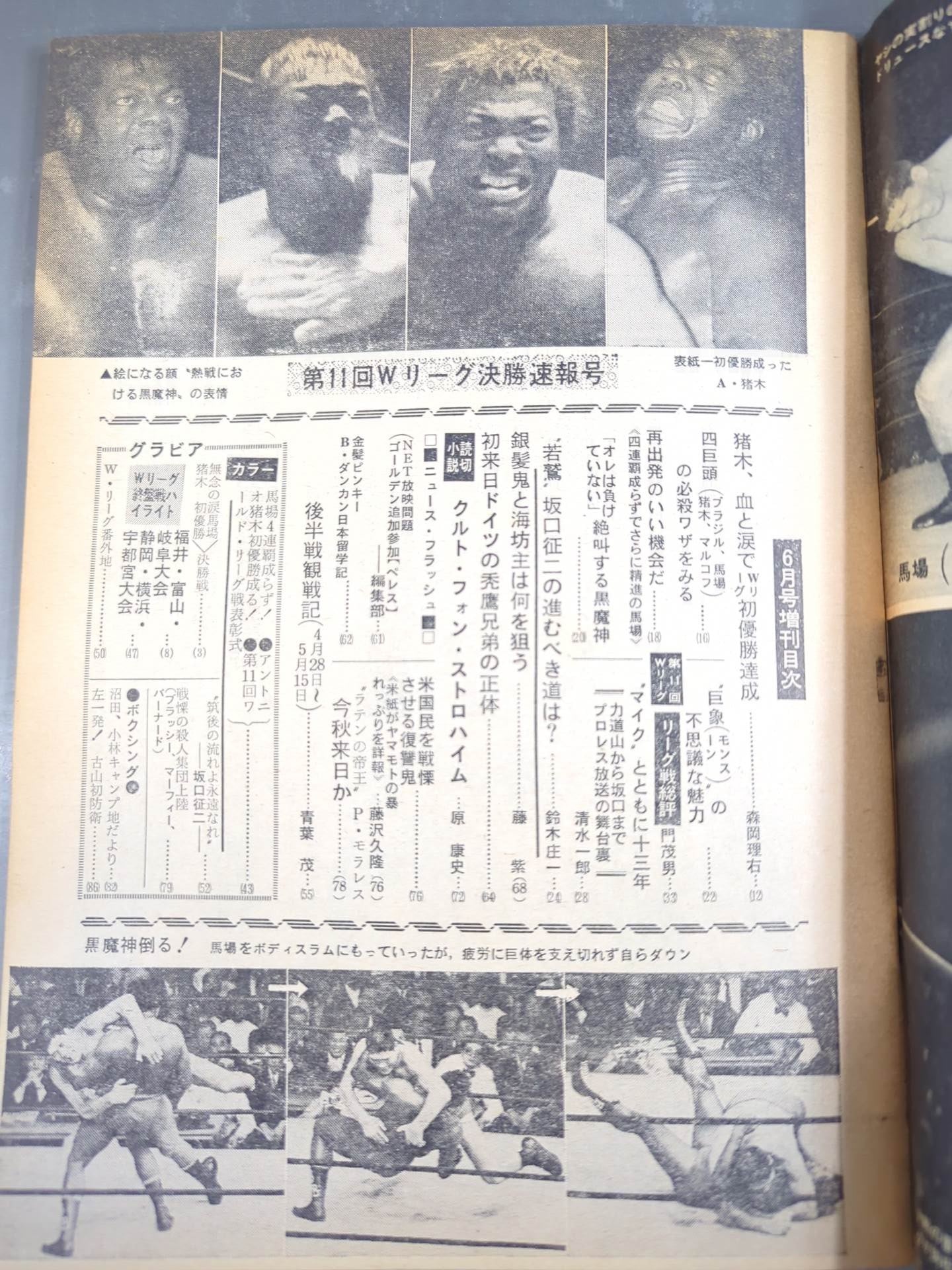 プロレス&ボクシング 1969年6月号増刊