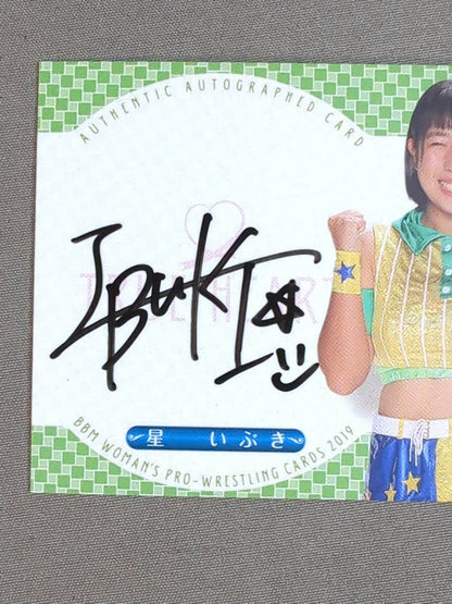 2019 BBM Ibuki Hoshi  Formula autographed card 