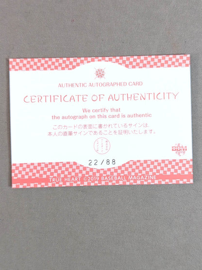 2019 BBM Ibuki Hoshi  Formula autographed card 