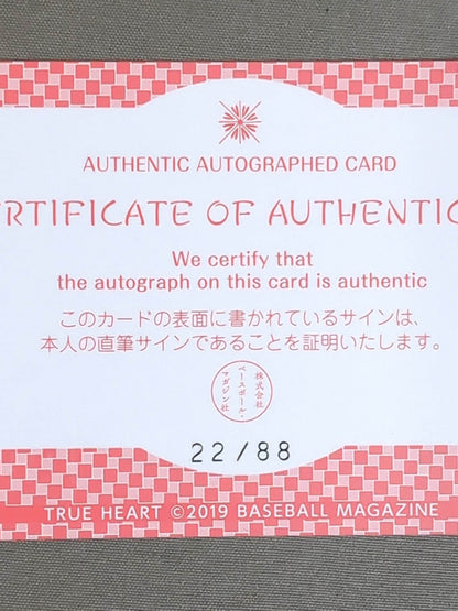 2019 BBM Ibuki Hoshi  Formula autographed card 
