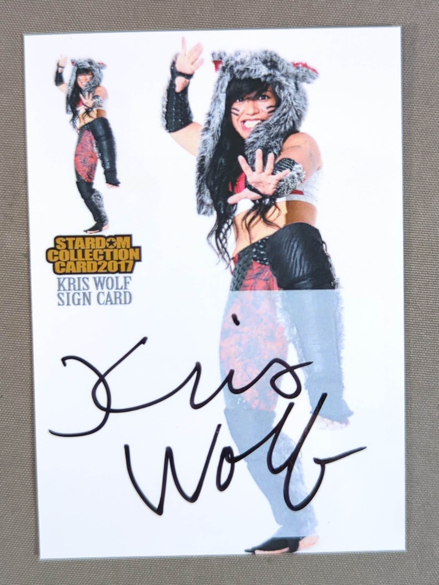 2017 STARDOM COLLECTION CARD Chris Wolfe Official Autographed Card