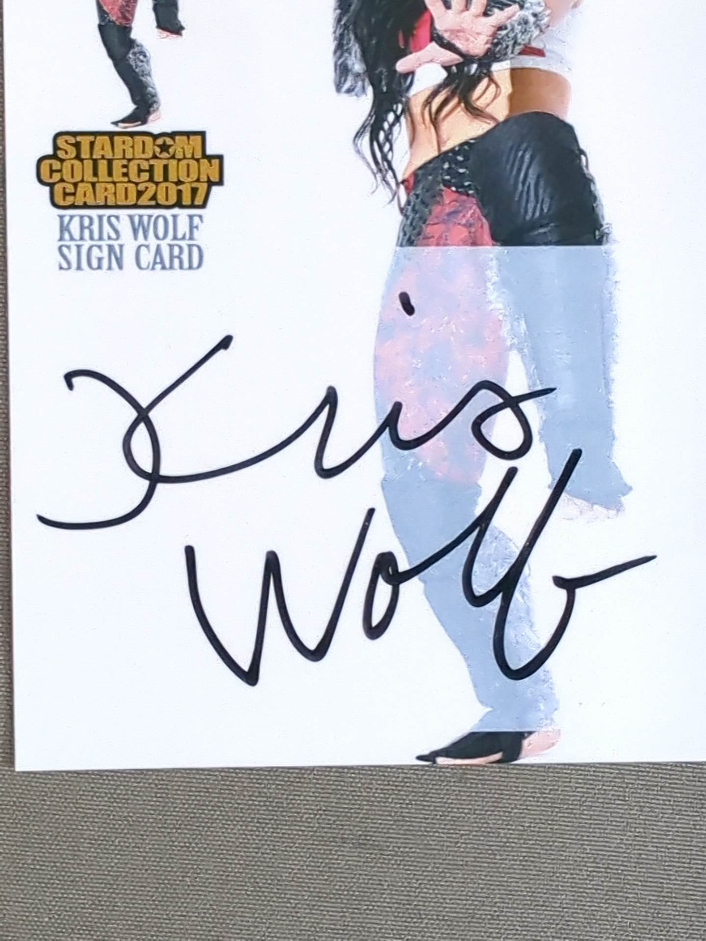 2017 STARDOM COLLECTION CARD クリス・ウルフ 公式サインカード – 闘道館
