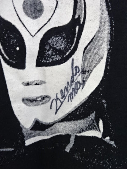 【直筆サイン入り】ケンドー イラスト Tシャツ①(ブラック)