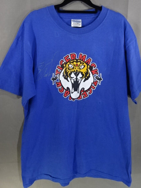 【hand signed autograph】 4th  Tiger Mask "TIGER MASK" T-shirt